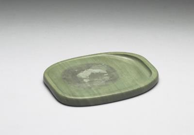 图片[2]-Songhua inkstone in a melon-shaped box, Qing dynasty, Yongzheng reign (1723-1735)-China Archive